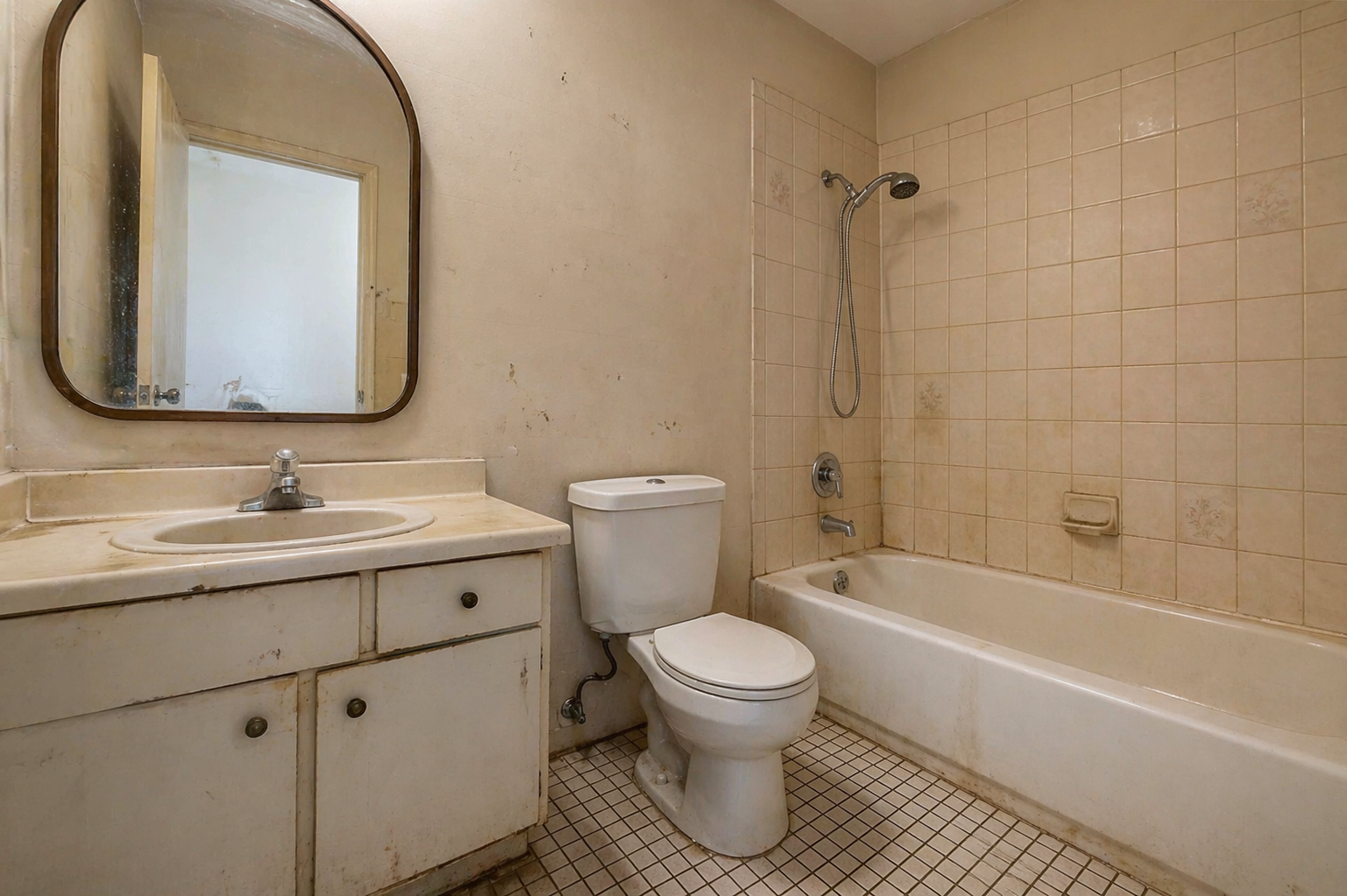 After bathroom renovation
